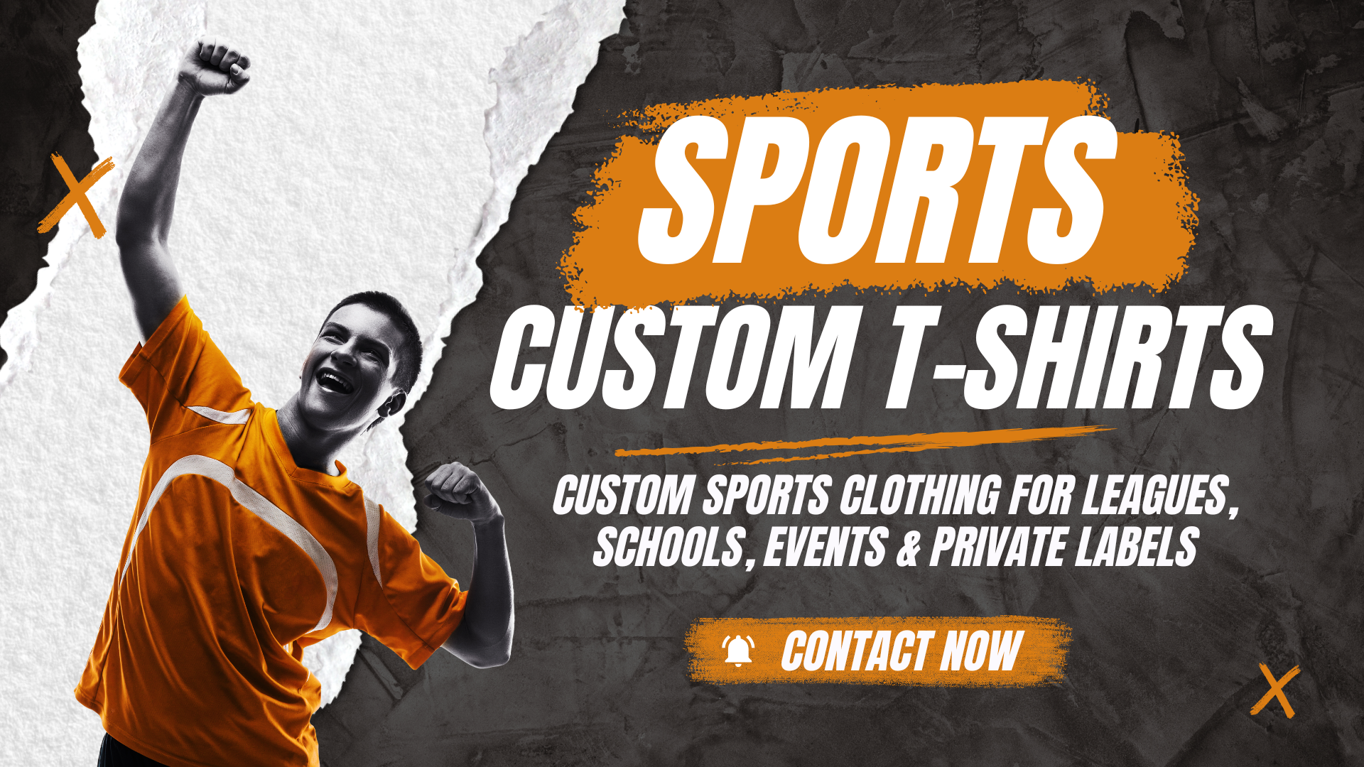 Black Orange Modern Brush Sports Spotlight YouTube Thumbnail (1)